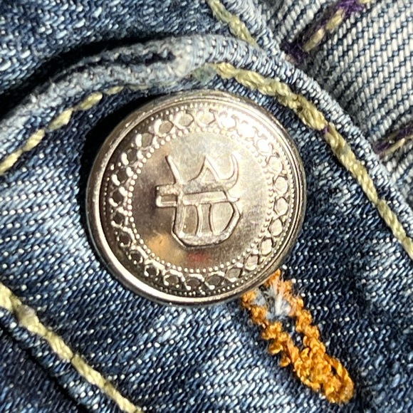 🆕Plastic By Gly Chic Flare Jeans with distress - Picture 7 of 14